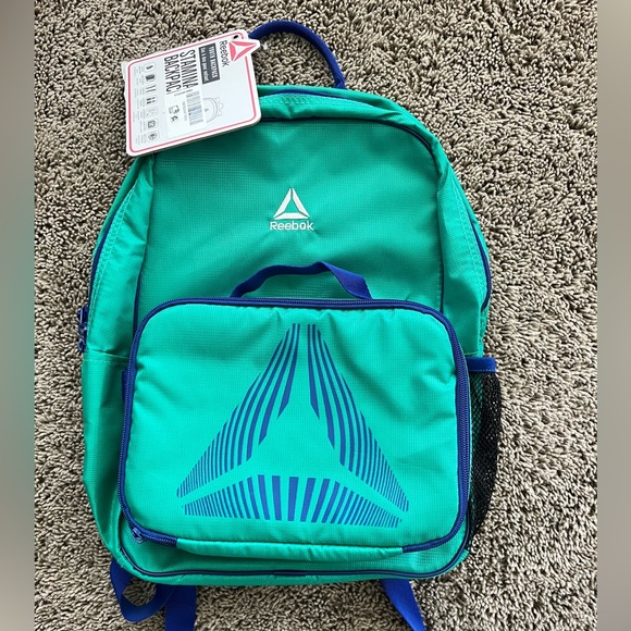 NWT! Reebok Lunchbox Backpack Green / Blue One Size Reebok - Picture 4 of 8